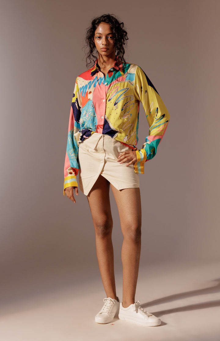 Juno Embroidered Shirt Set