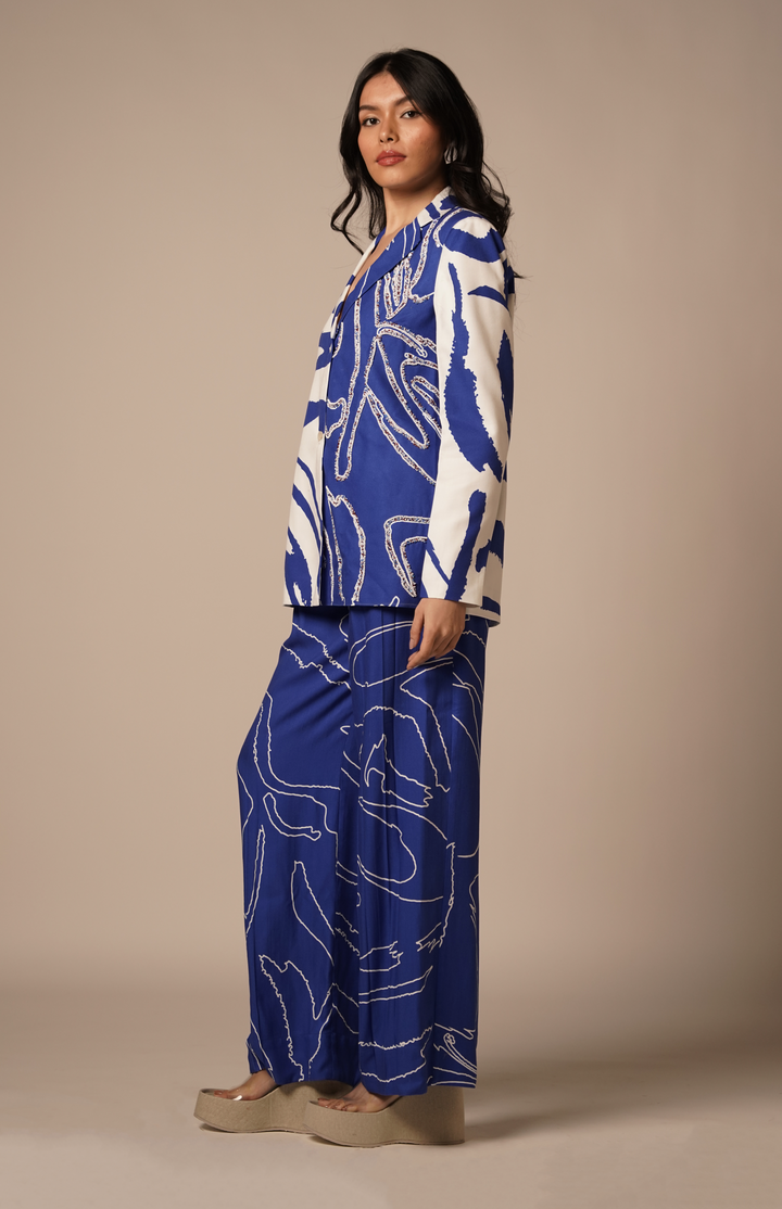 Cora-Cari Embroidered Blazer: SAMPLE SALE