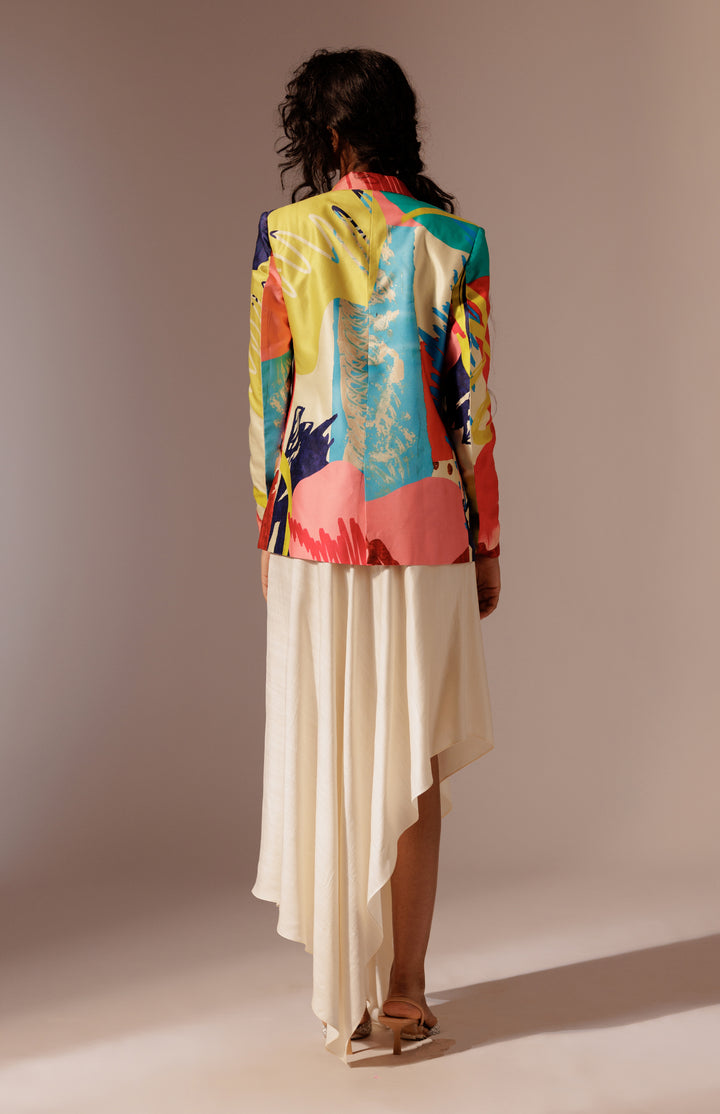 Juno Embroidered Blazer Set