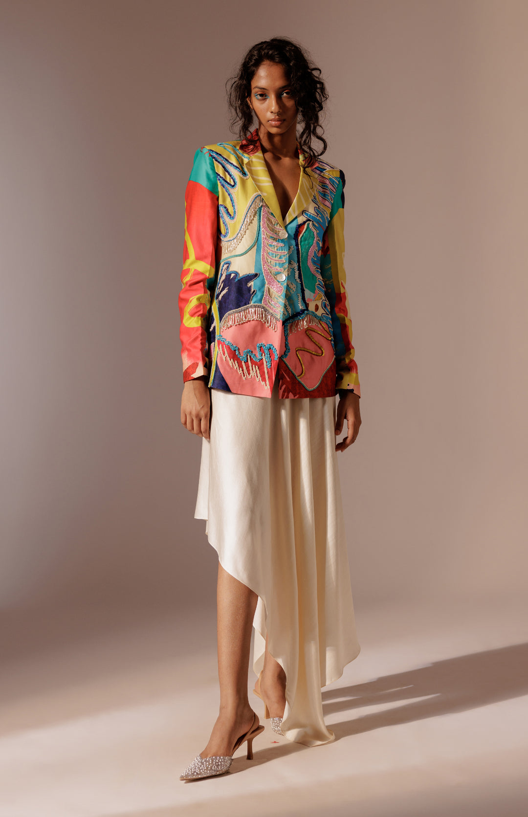 Juno Embroidered Blazer Set