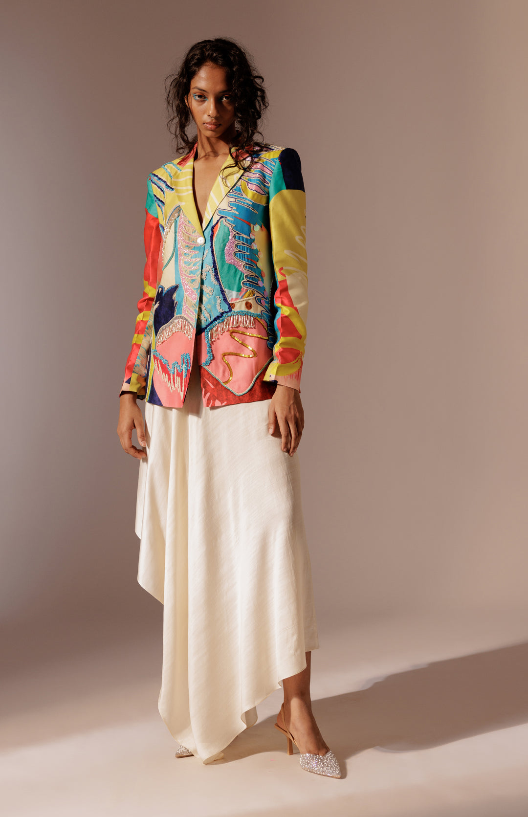 Juno Embroidered Blazer Set