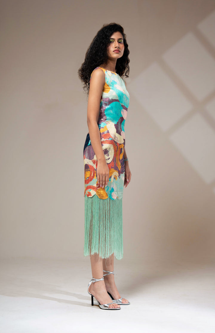 Riva Fringe Dress: SAMPLE SALE