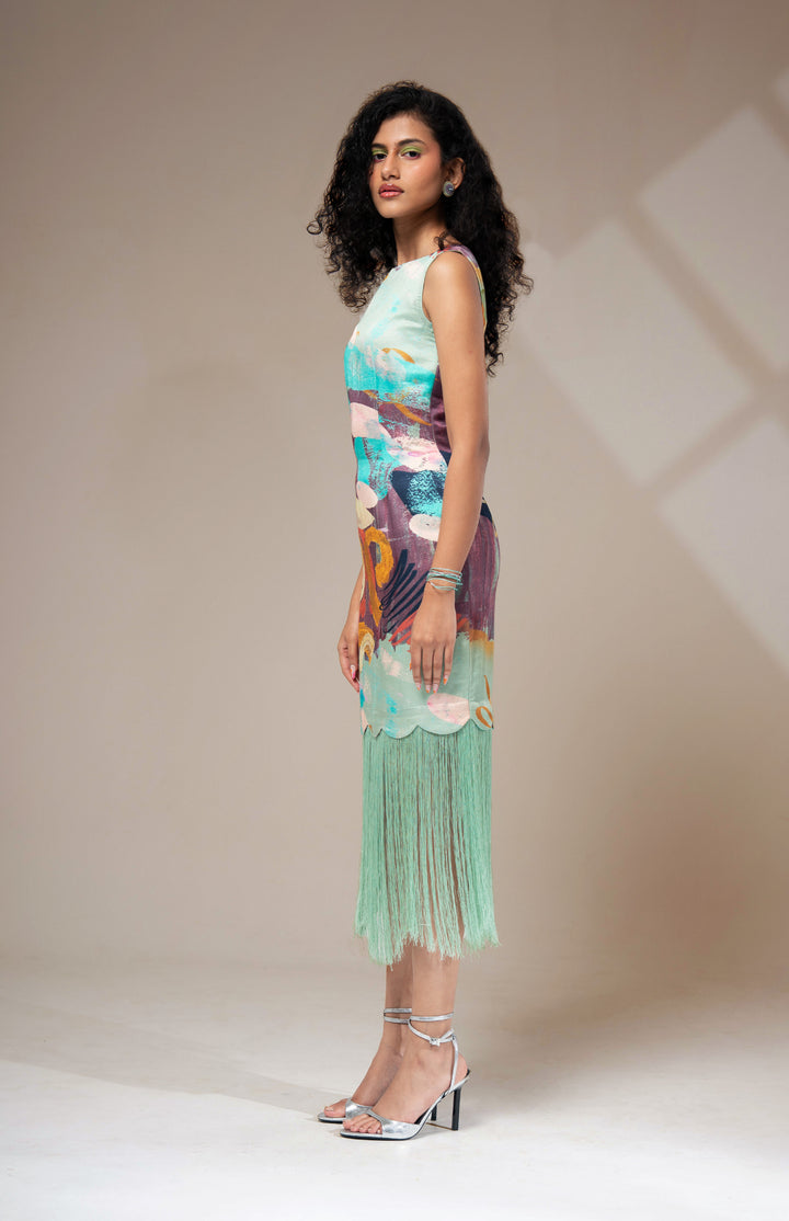 Riva Fringe Dress: SAMPLE SALE