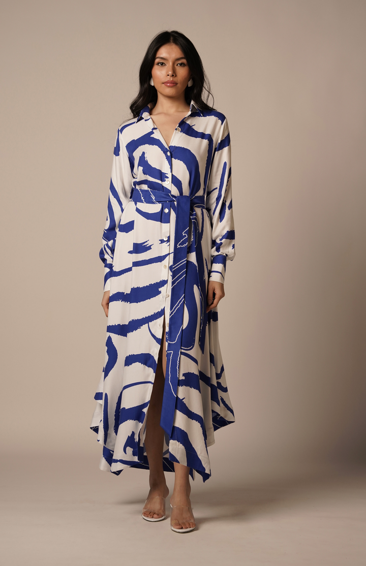Cora Belted Dress: SAMPLE SALE