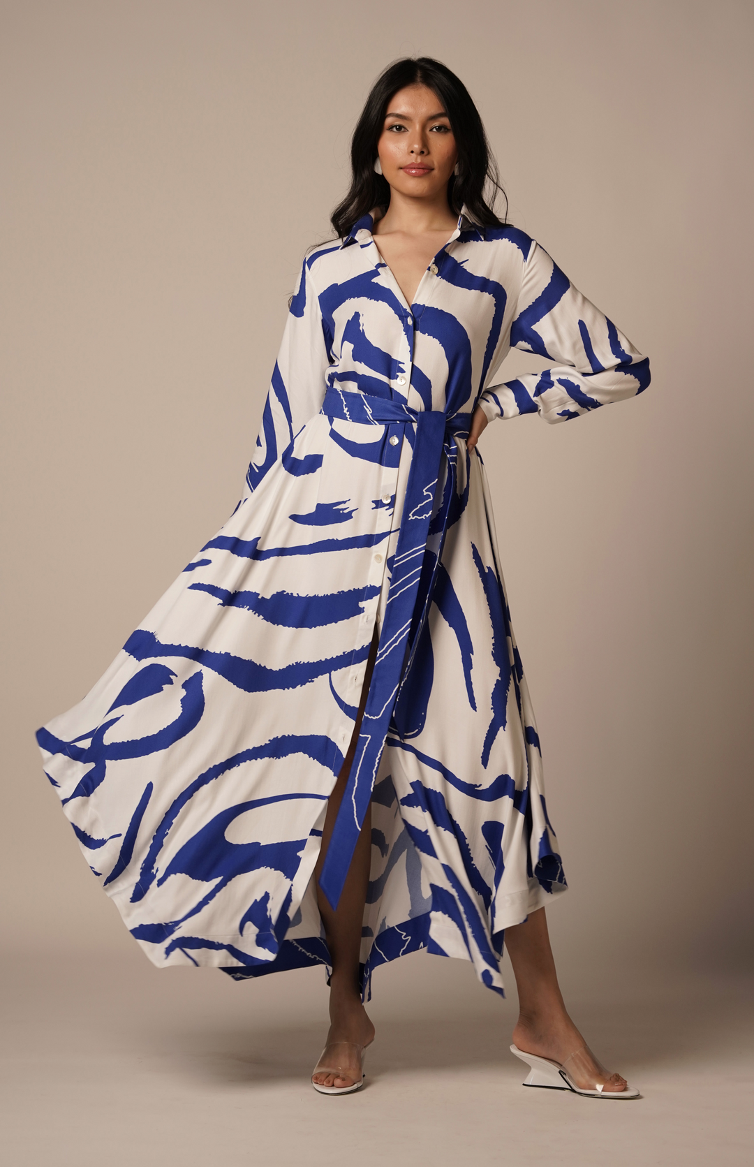 Cora Belted Dress: SAMPLE SALE