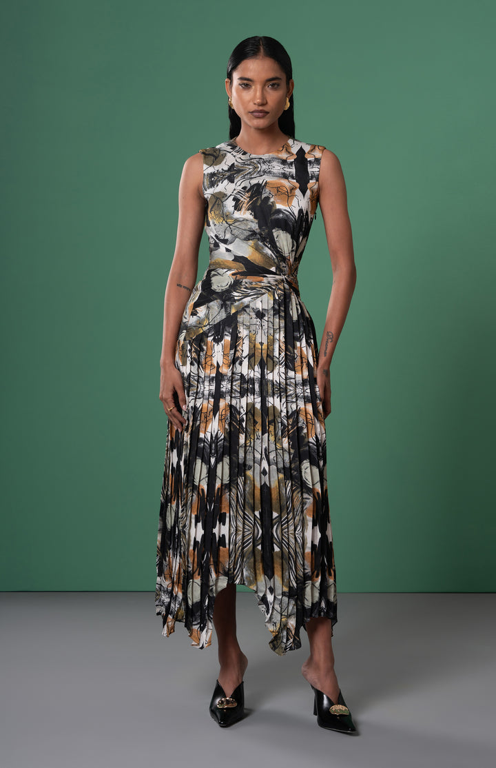 Meiro Pleated Dress: SAMPLE SALE