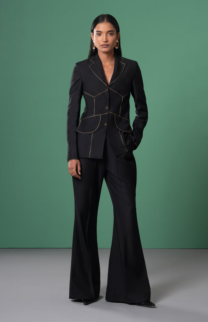 Kuro Panelled Blazer: SAMPLE SALE