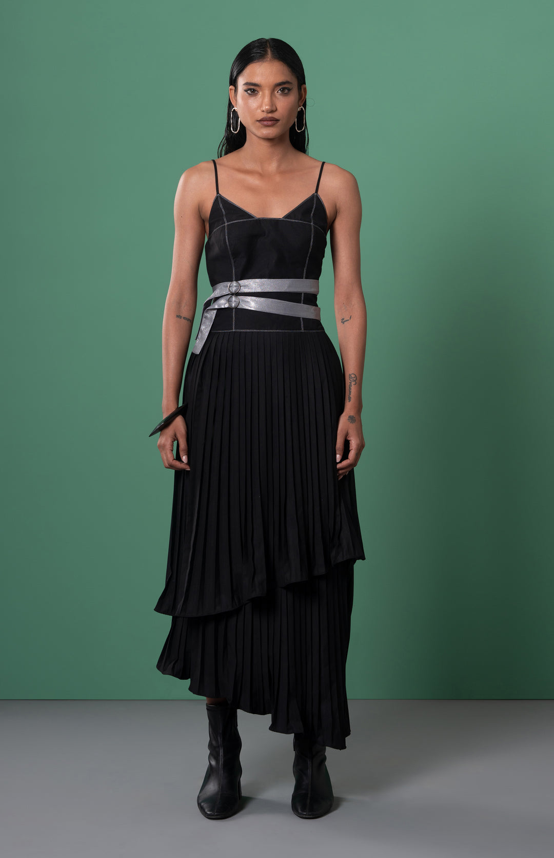 Kuro Pleated Dress: SAMPLE SALE