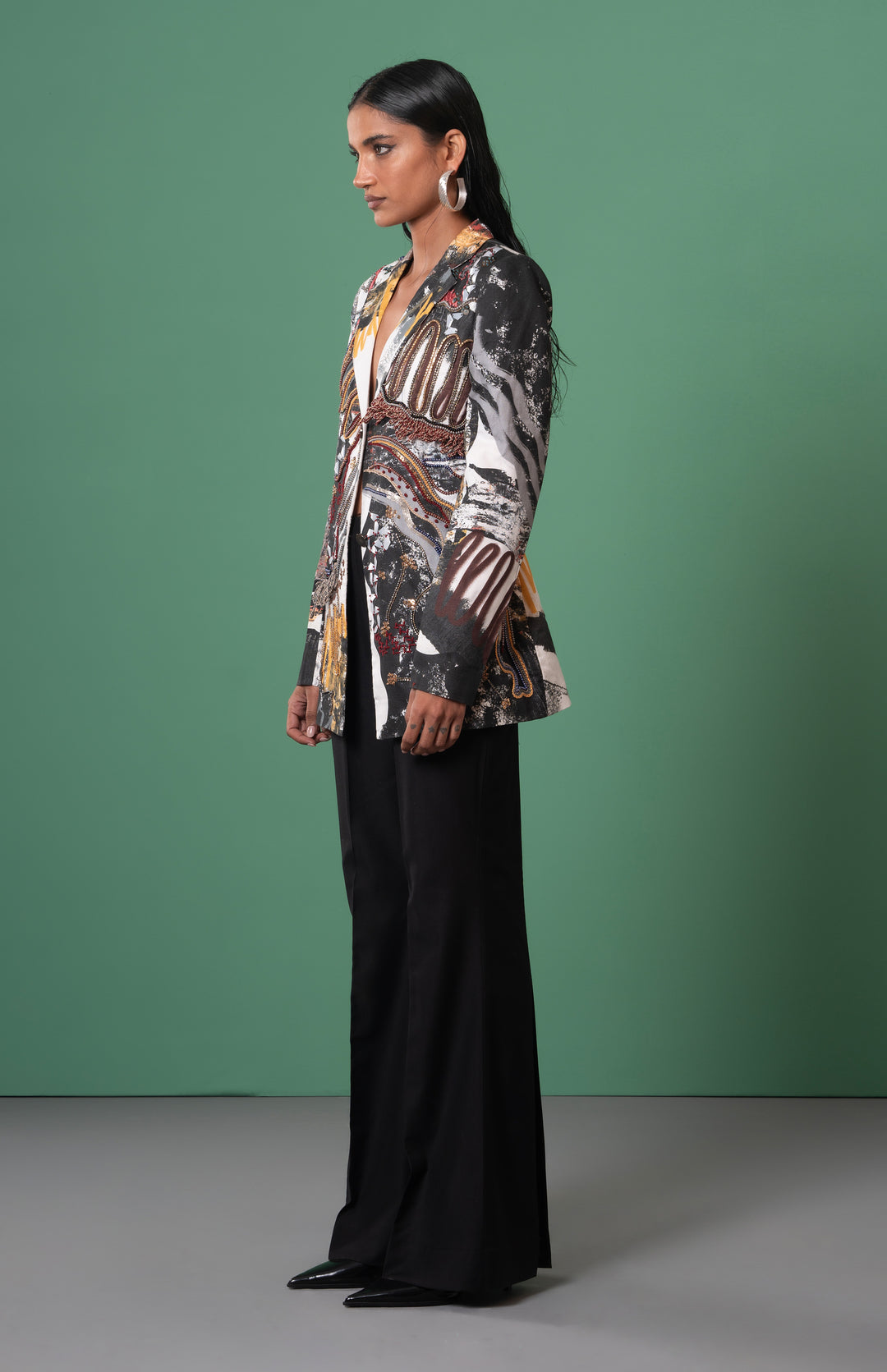 Chasm Embroidered Blazer: SAMPLE SALE