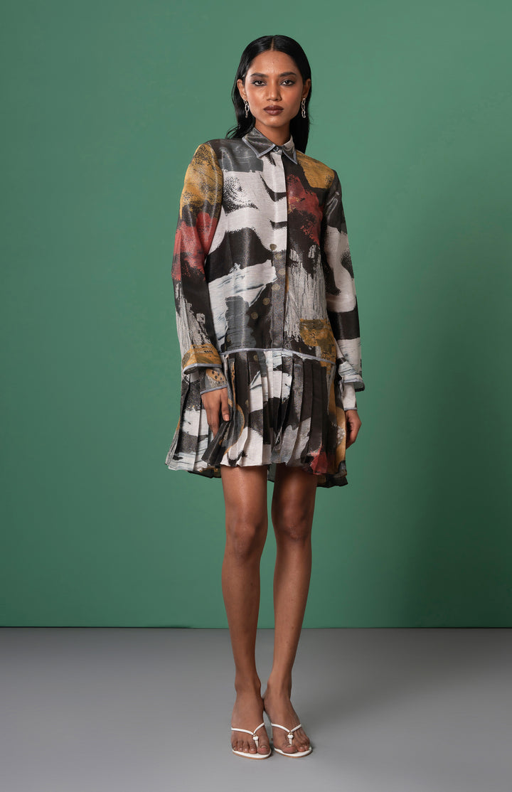 Ecru Shirt Dress: SAMPLE SALE