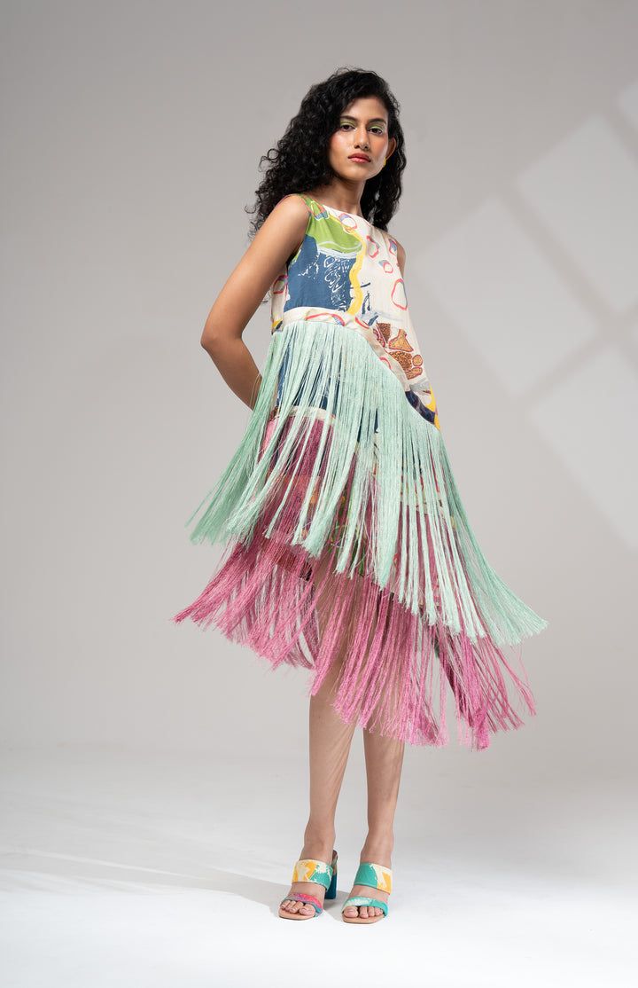 Milo Fringe Dress: SAMPLE SALE