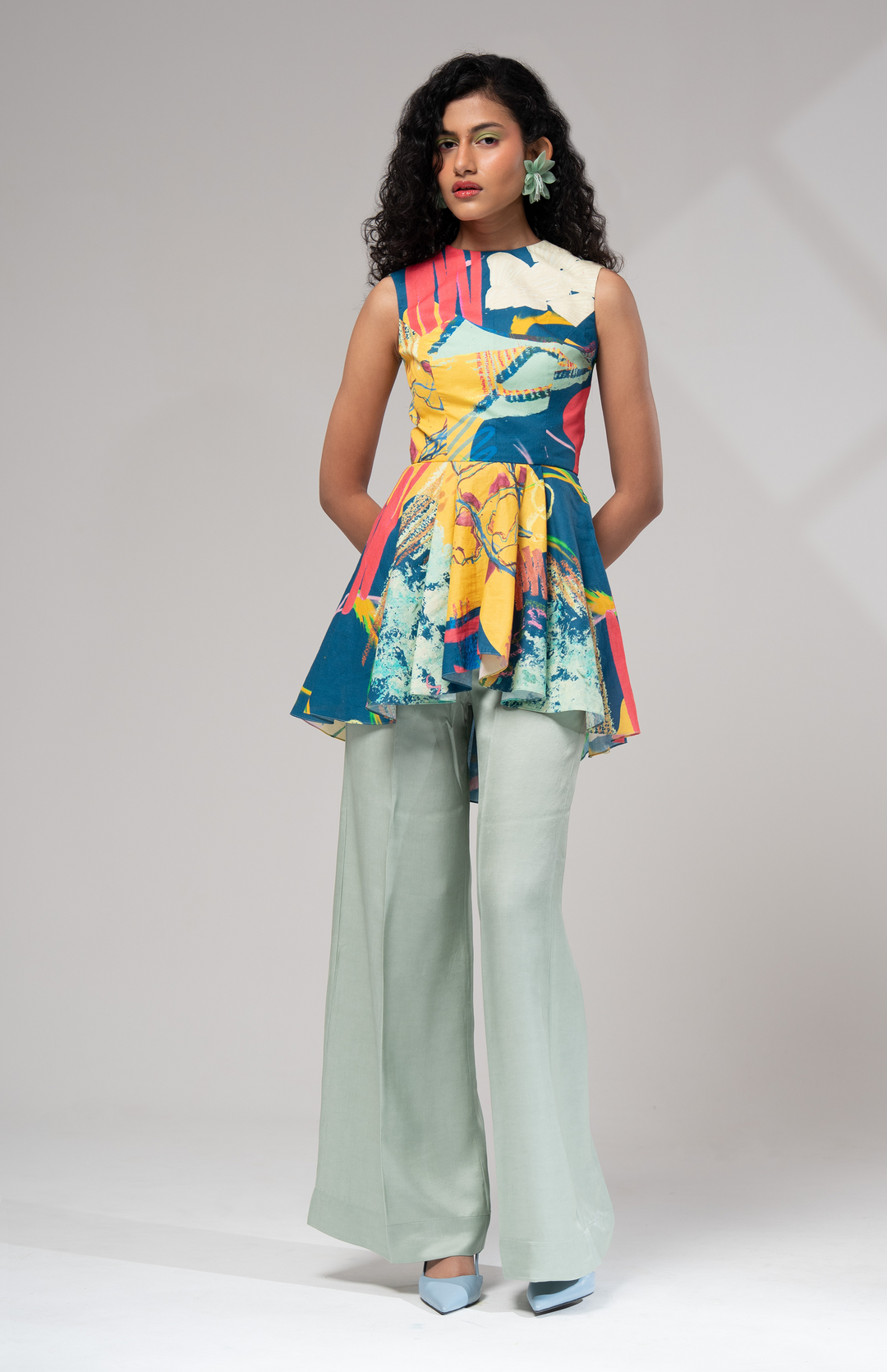 Ciel Peplum Top: SAMPLE SALE