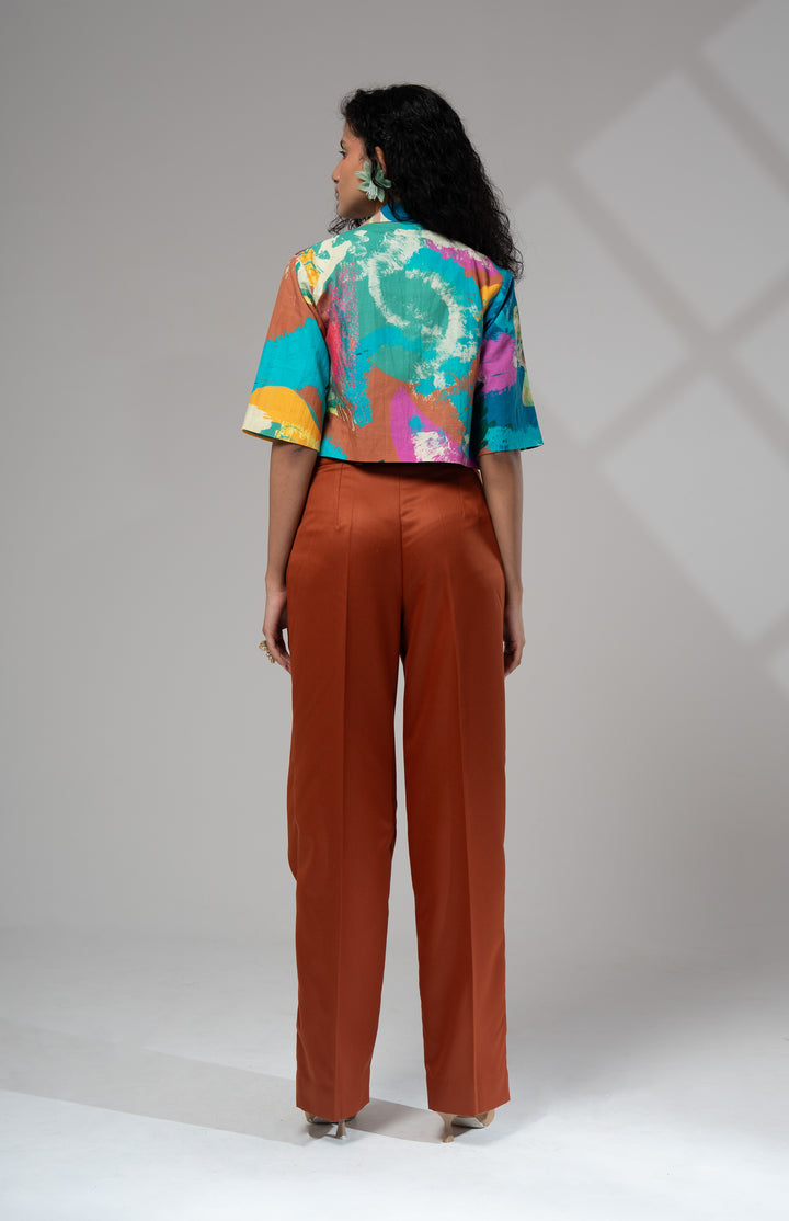 Bay Cropped Jacket Set w/ Bustier: SAMPLE SALE