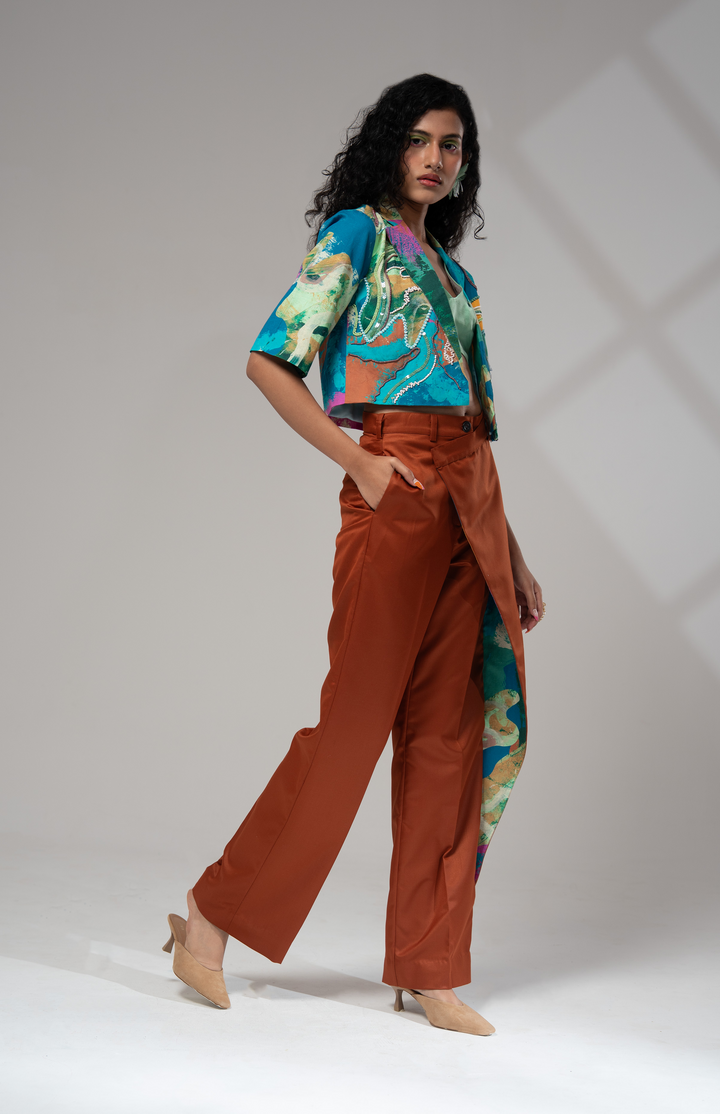 Bay Cropped Jacket Set w/ Bustier: SAMPLE SALE