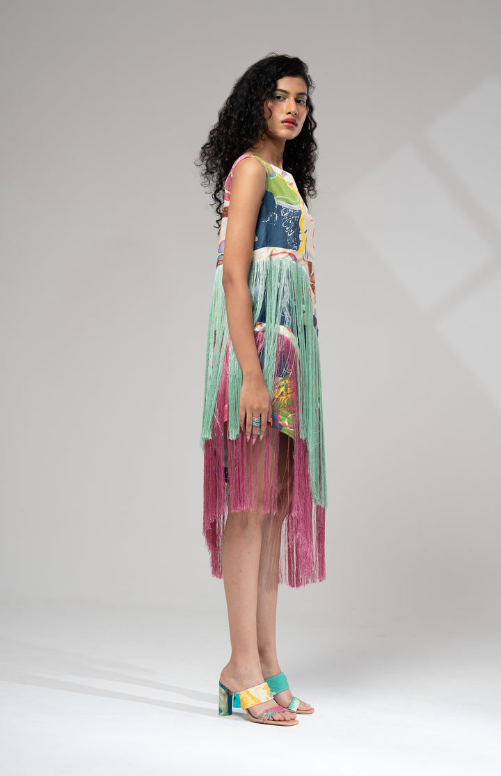 Milo Fringe Dress: SAMPLE SALE