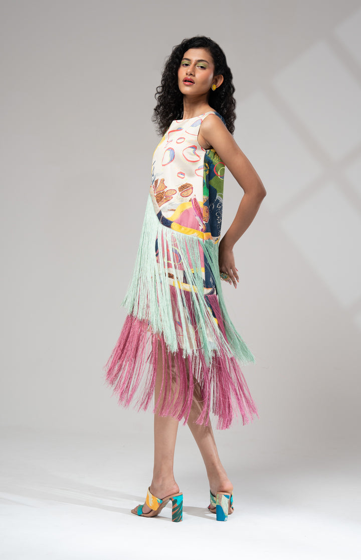 Milo Fringe Dress: SAMPLE SALE