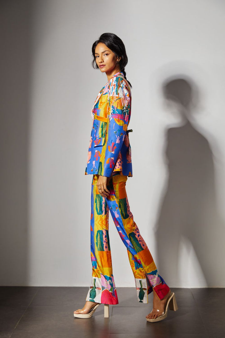 Icarus Embroidered Blazer Co-ord