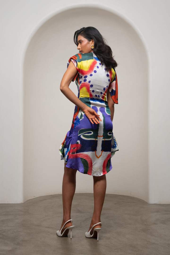 Varen Draped Mini Dress