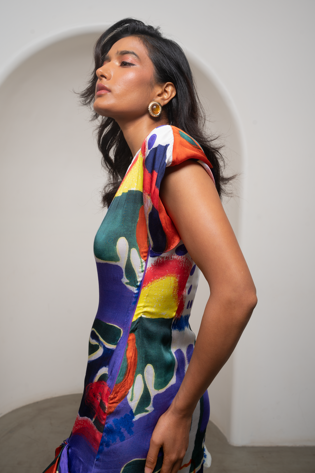 Varen Draped Mini Dress