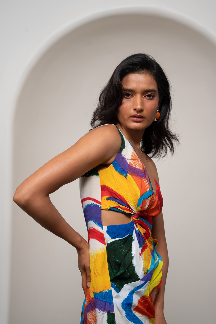 Ruel Draped Mini Dress