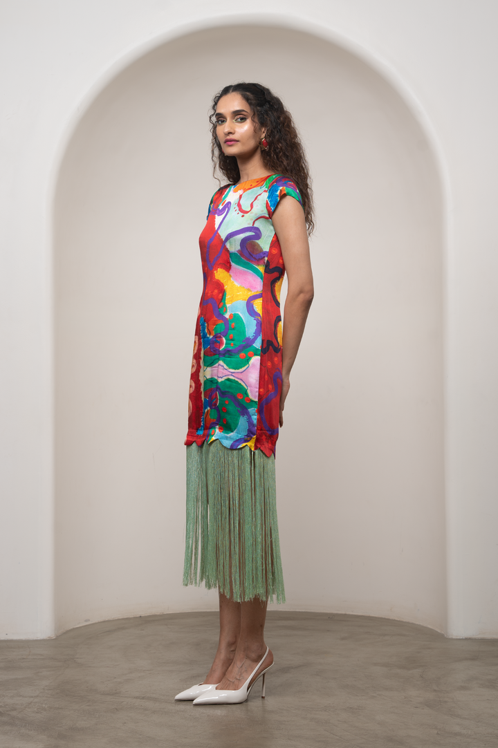 Alya Fringe Dress