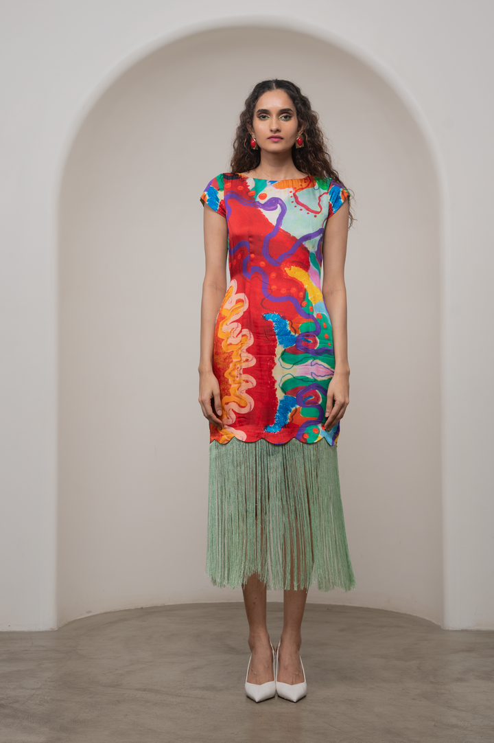 Alya Fringe Dress