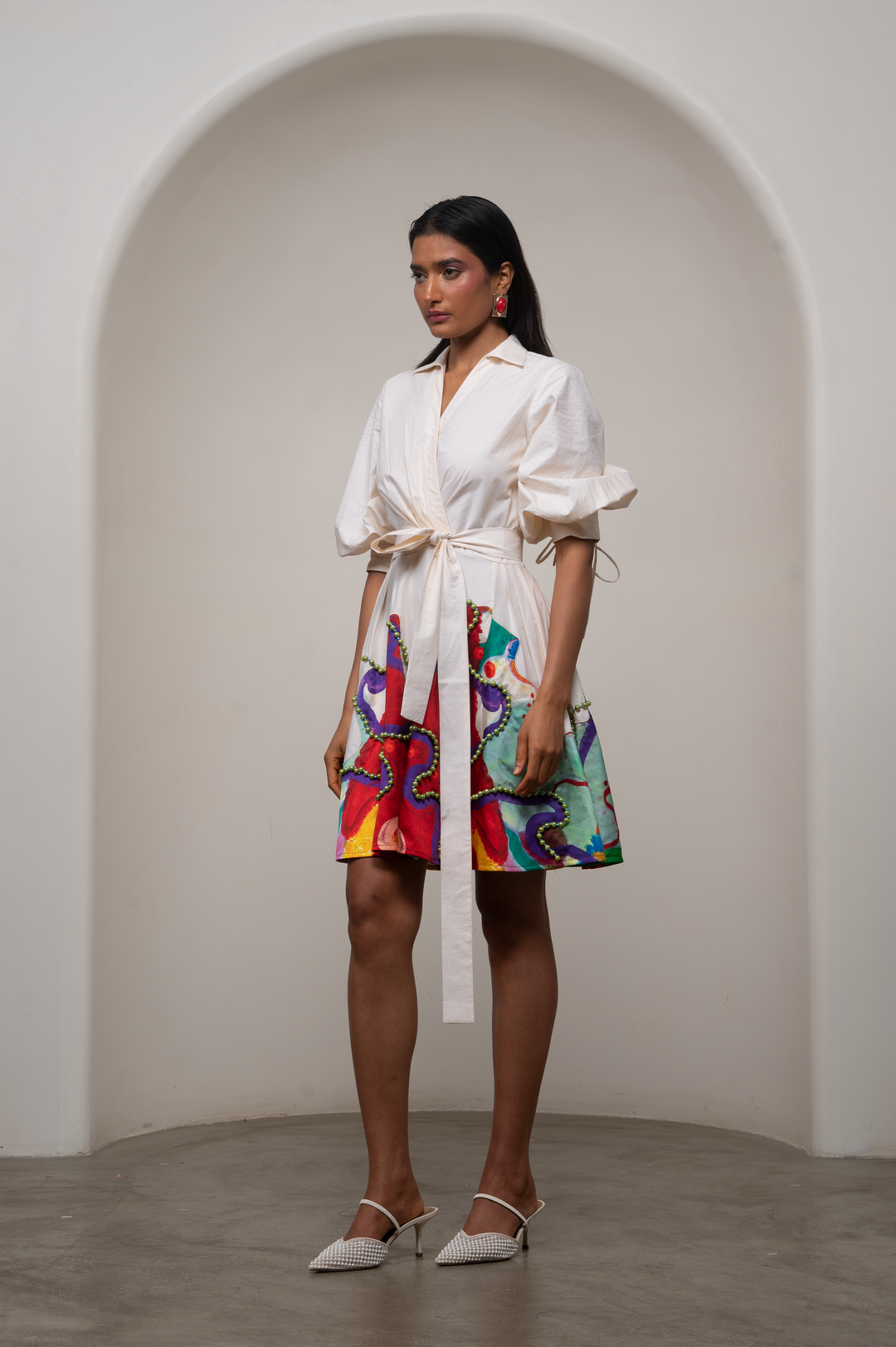 Alya Tie-Up Dress