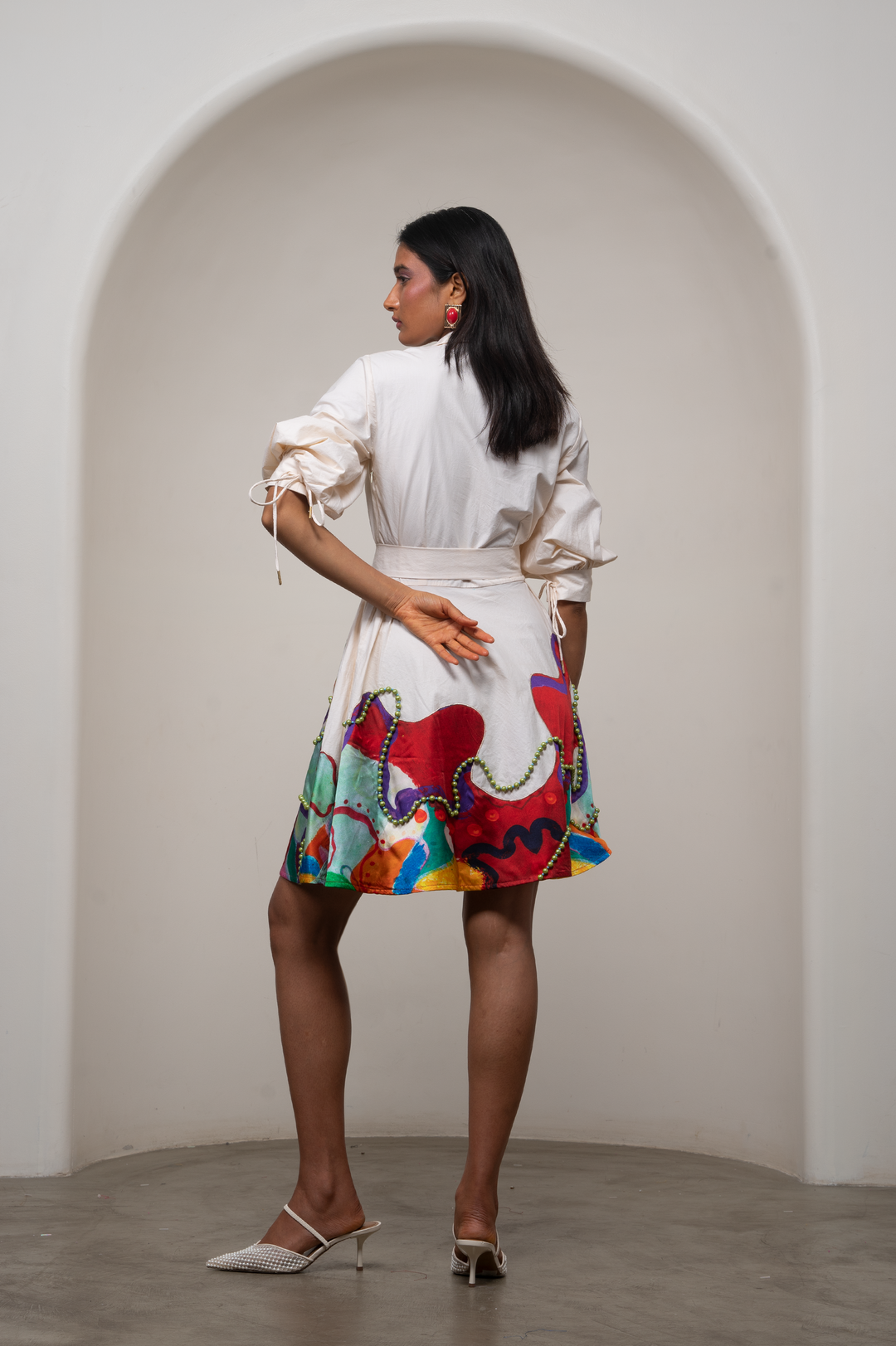 Alya Tie-Up Dress