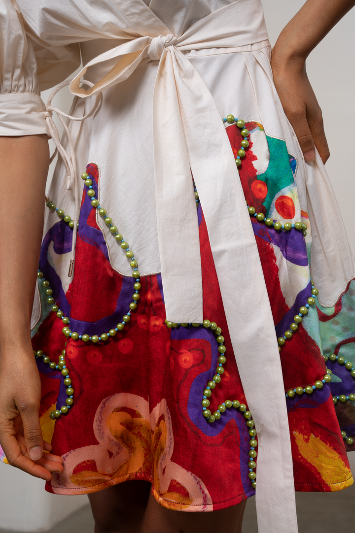 Alya Tie-Up Dress