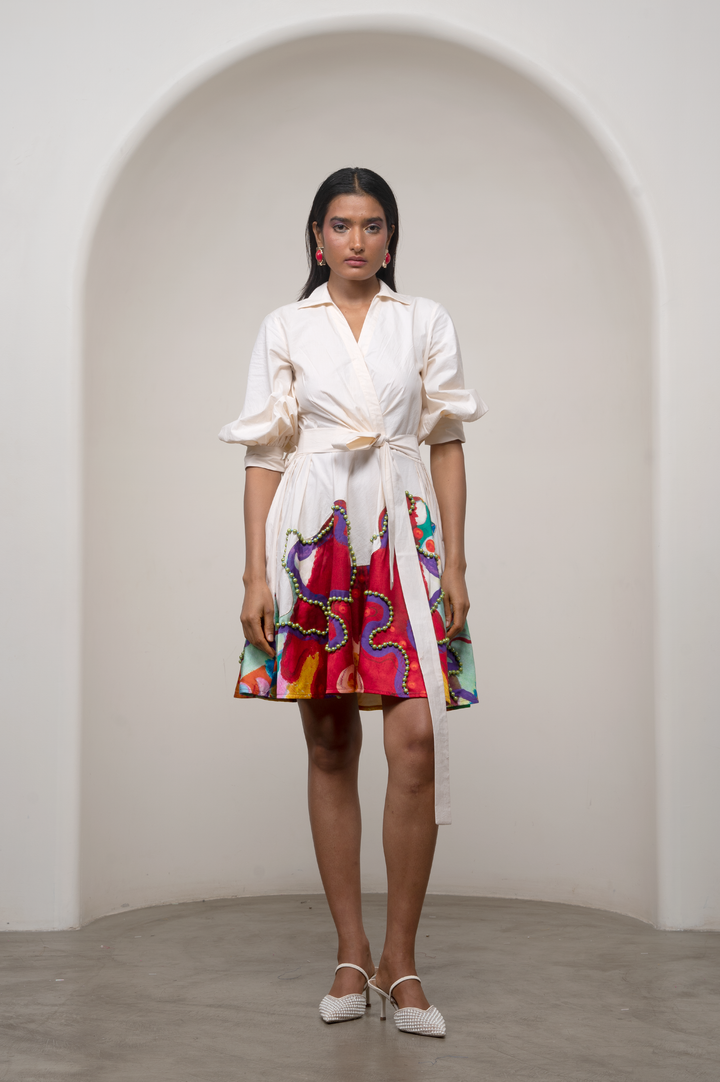 Alya Tie-Up Dress