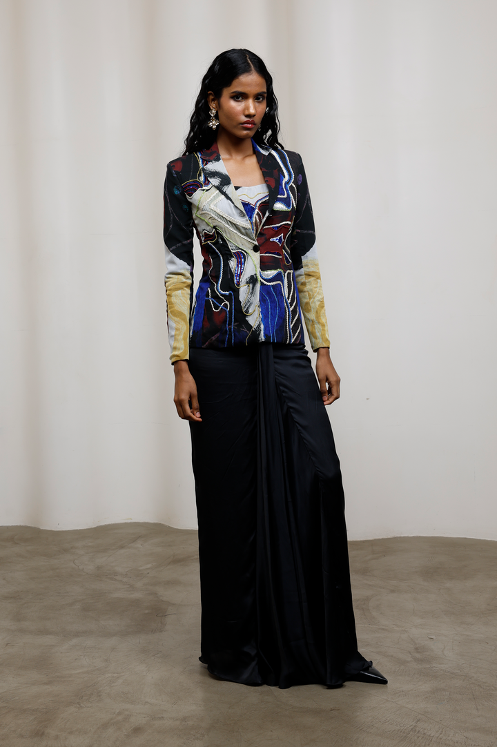 Kiyo Embroidered Blazer Set