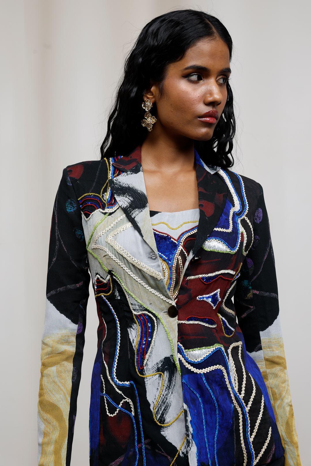 Kiyo Embroidered Blazer Set