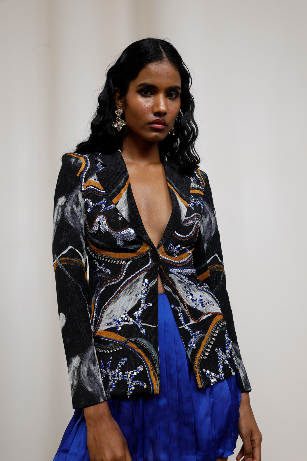 Iro Embroidered Blazer Set