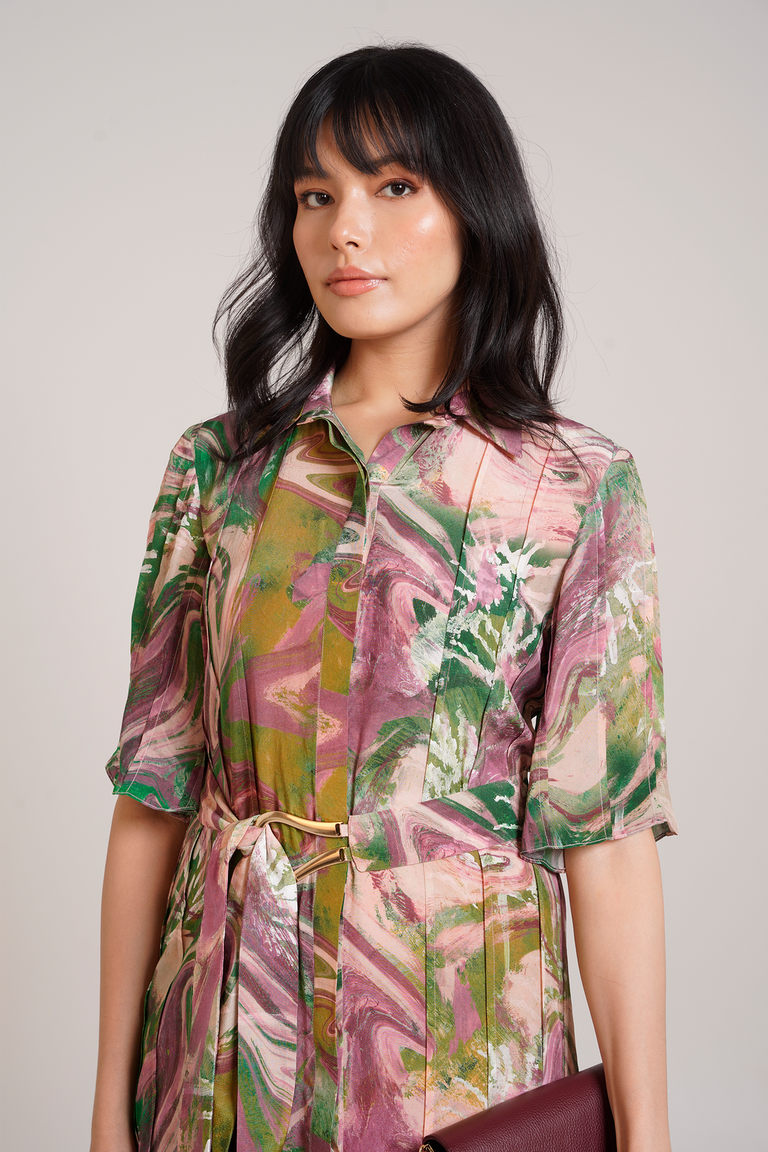 Ira Pleated Dress