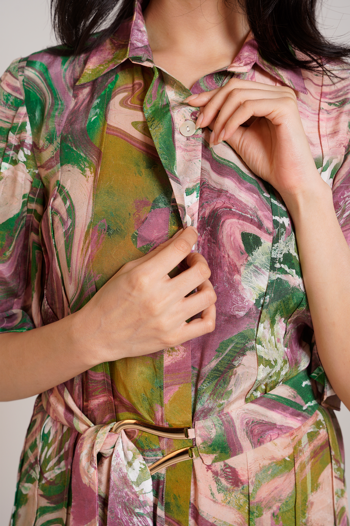 Ira Pleated Dress