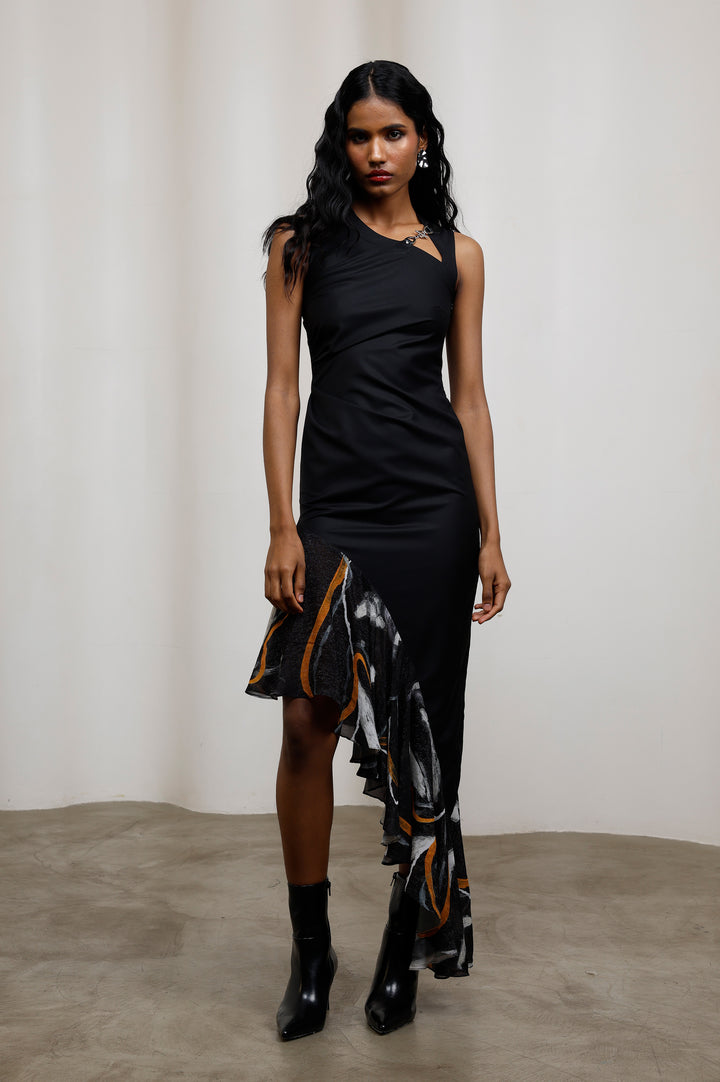 Kuro Asymmetrical Dress