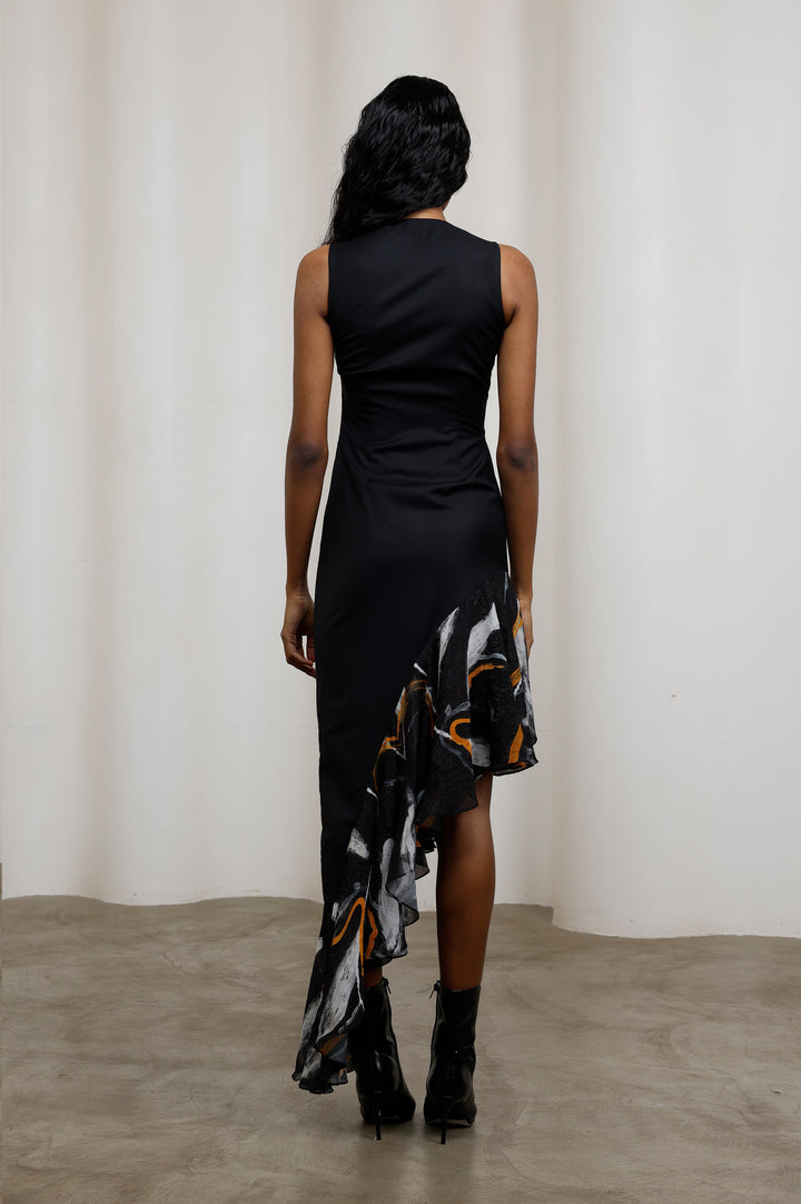 Kuro Asymmetrical Dress