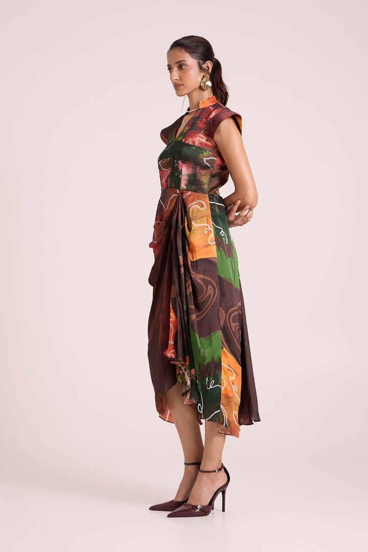 Ceres Draped Midi