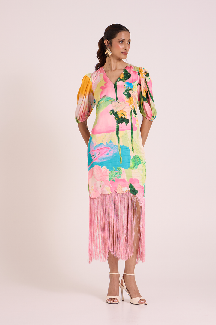Eiar Fringe Dress