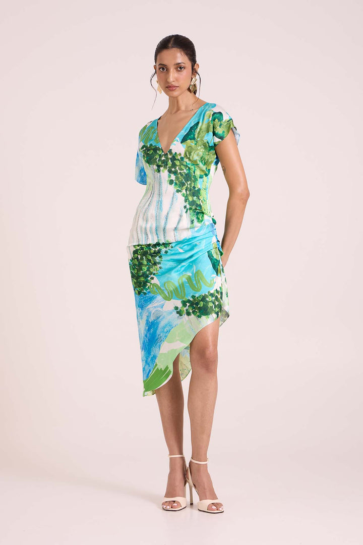 Nere Asymmetrical Dress