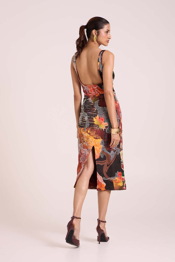 Demeter Embroidered Midi