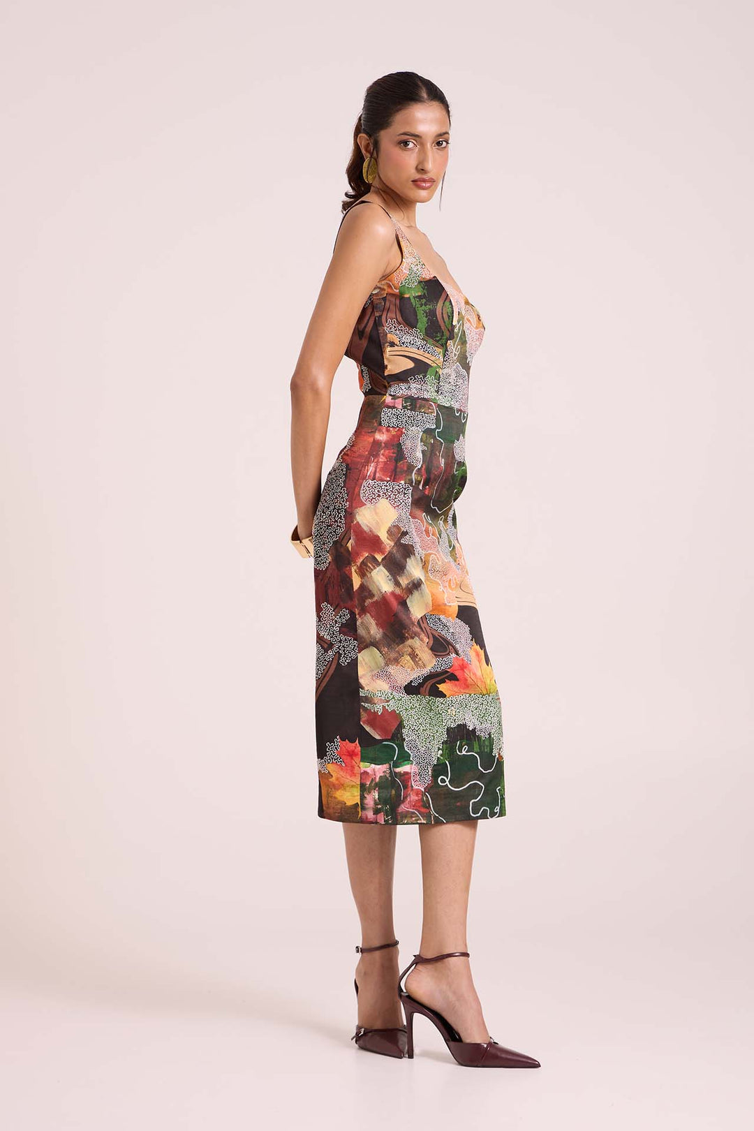 Demeter Embroidered Midi