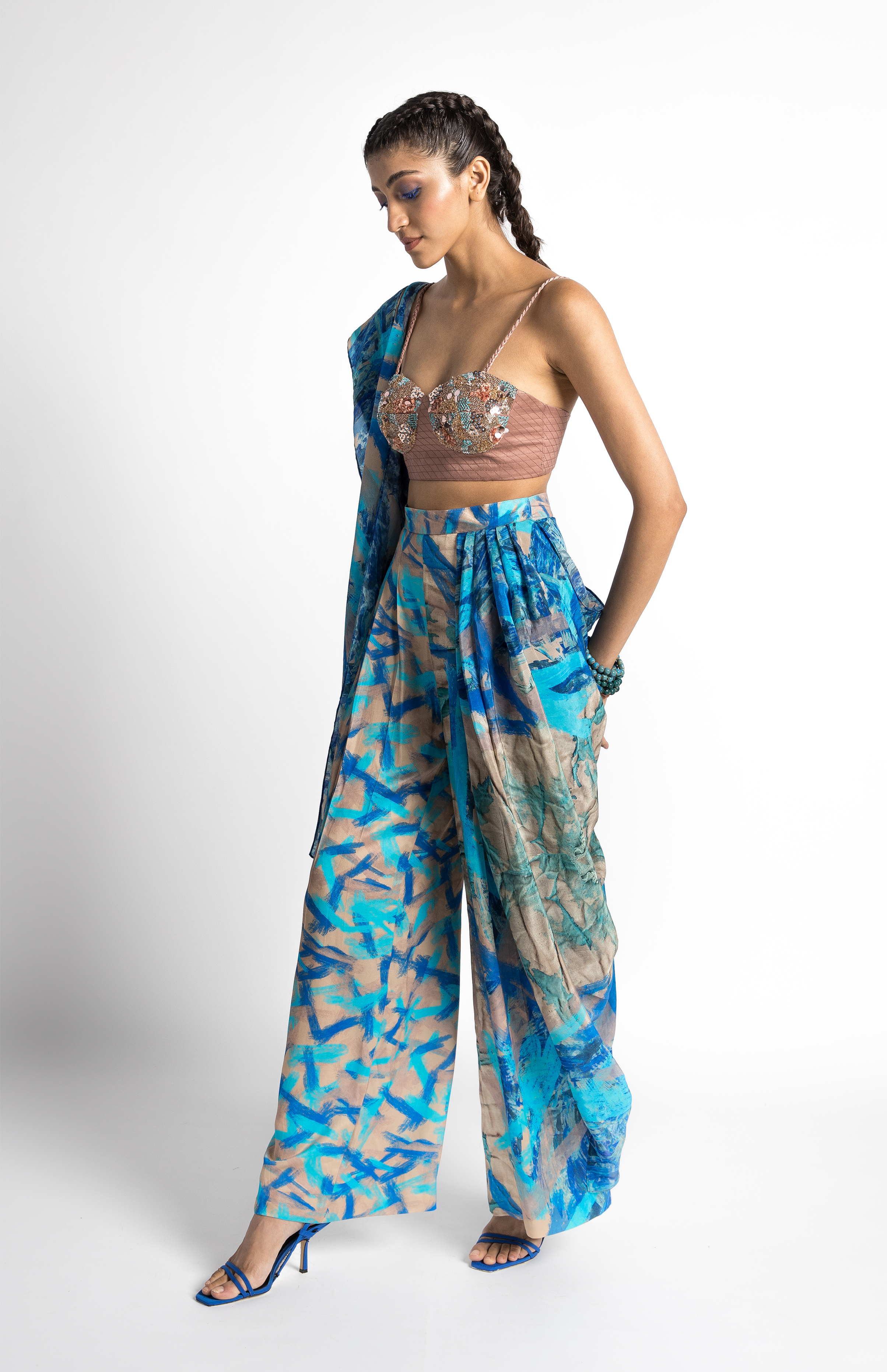 Readymade Mulbury Silk Padded Front Open Elbow Sleeves Magenta Saree B –  ShopBollyWear.Com