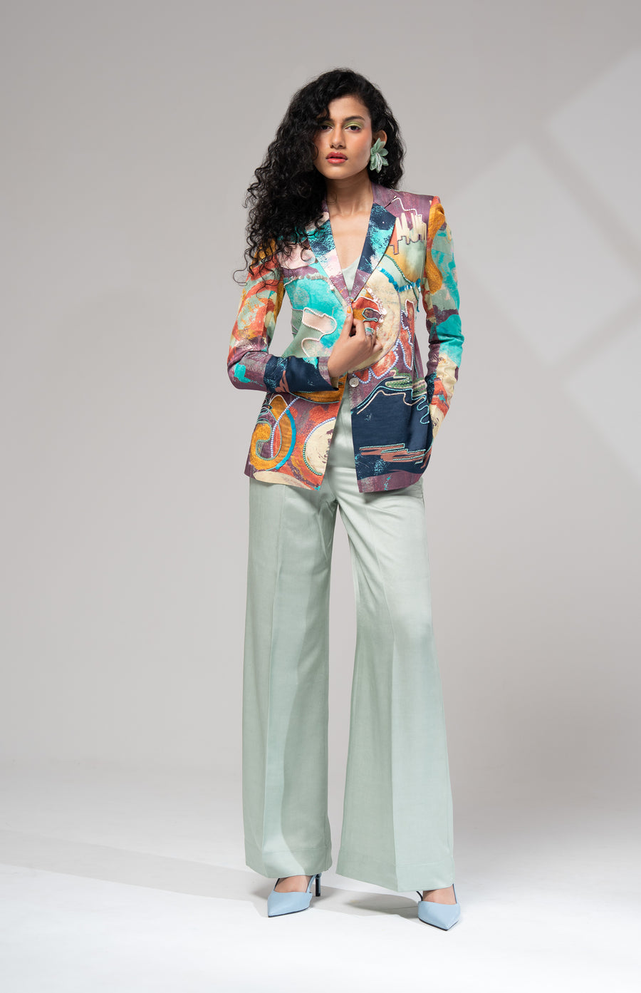 Riva Summer Blazer Set – Advait India