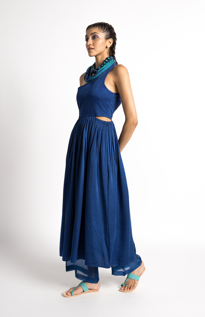 Sapphire One Shoulder Dress