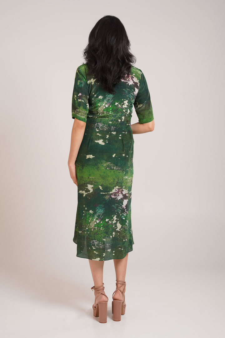 Sage Ruched Dress