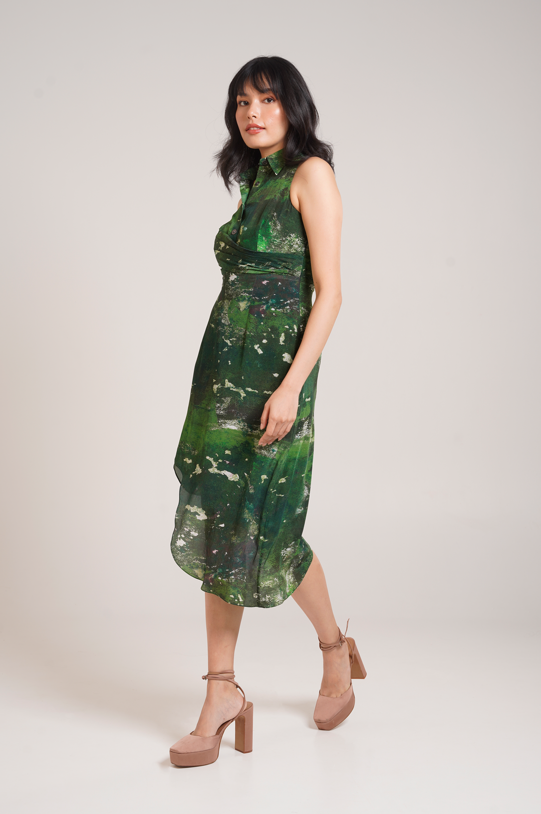 Sage Shirt Dress