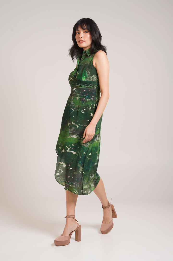 Sage Shirt Dress