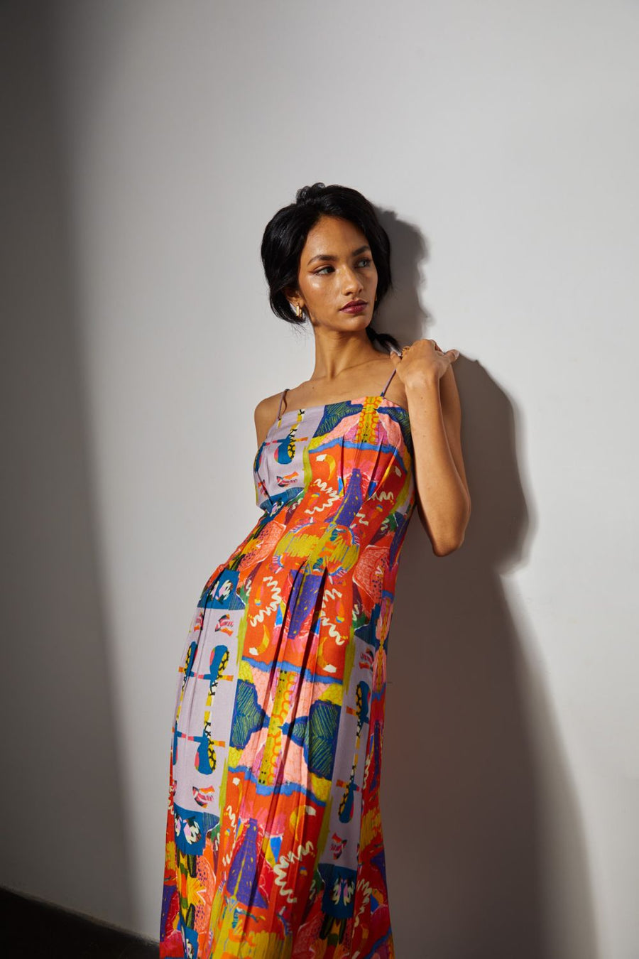Odalisque Pleated Slip Dress – Advait India